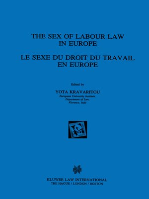 cover image of The Sex of Labour Law in Europe